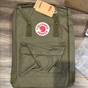 Fjallraven Green Backpack Iconic Design Durable